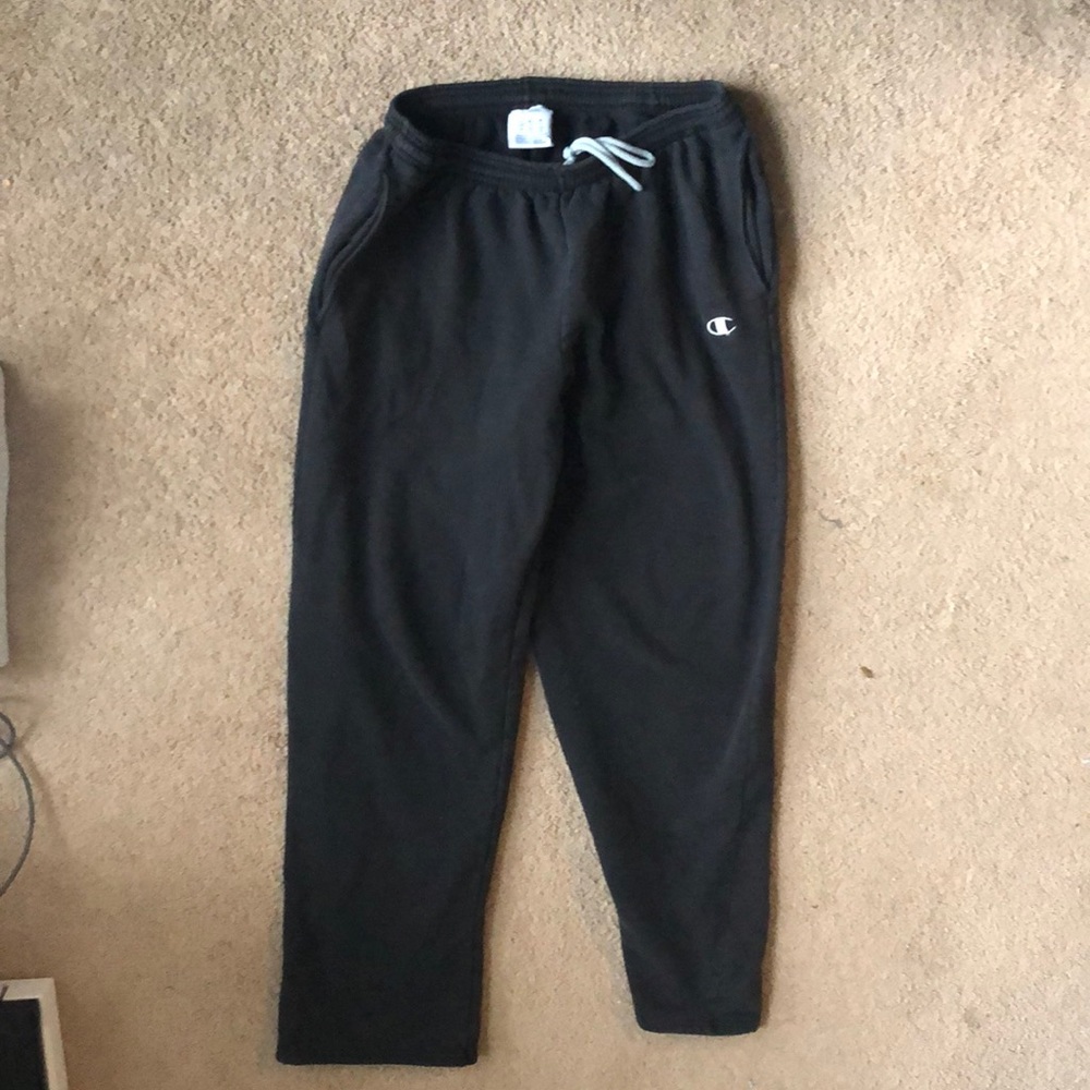 Large Black Champion Eco Sweatpants